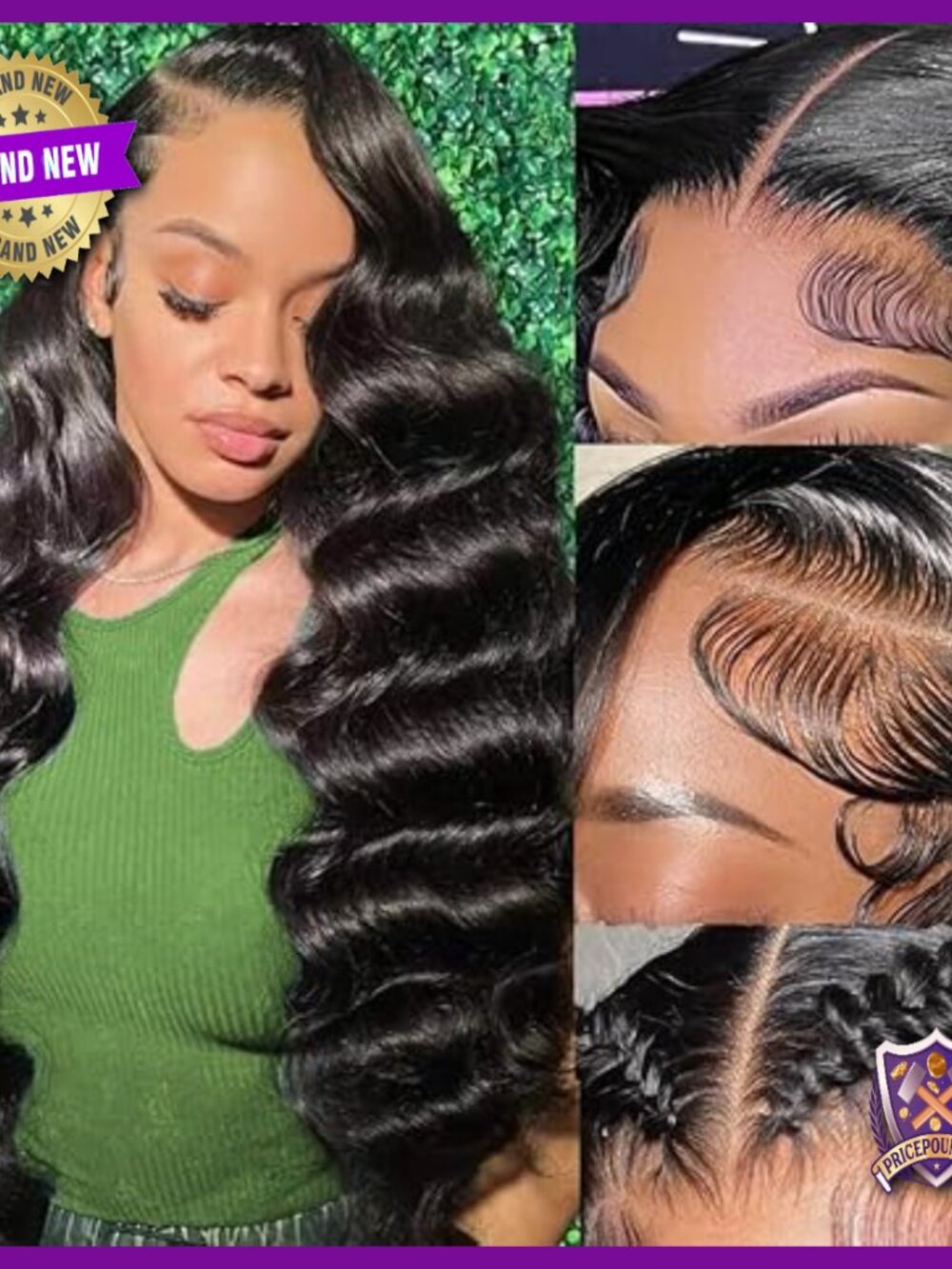 30 Inch Body Wave Lace Front Wig Human Hair Pre Plucked 13x6 HD Lace